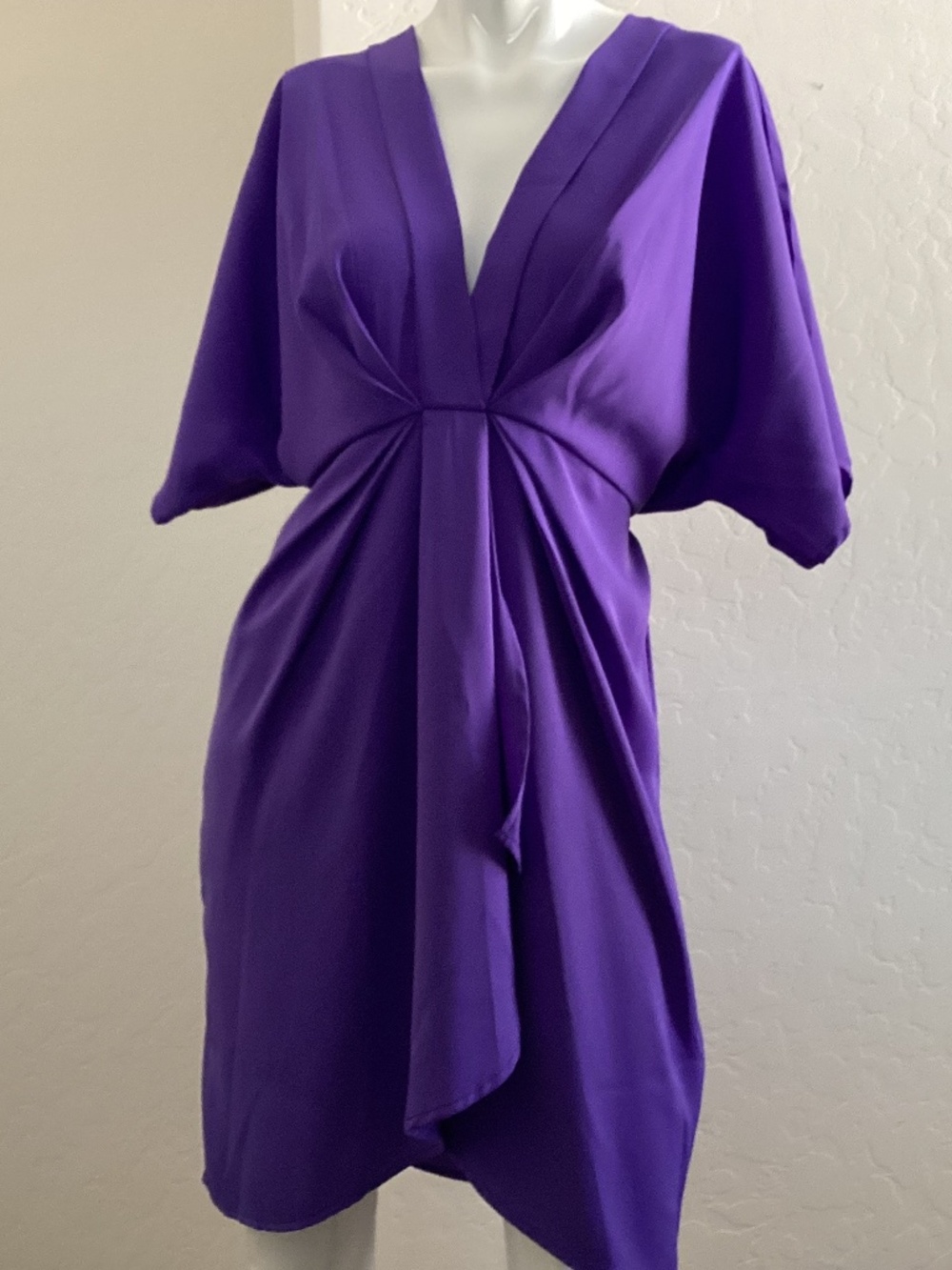 Skue (Shein brand), purple, worn once, size L, dolman sleeves dress